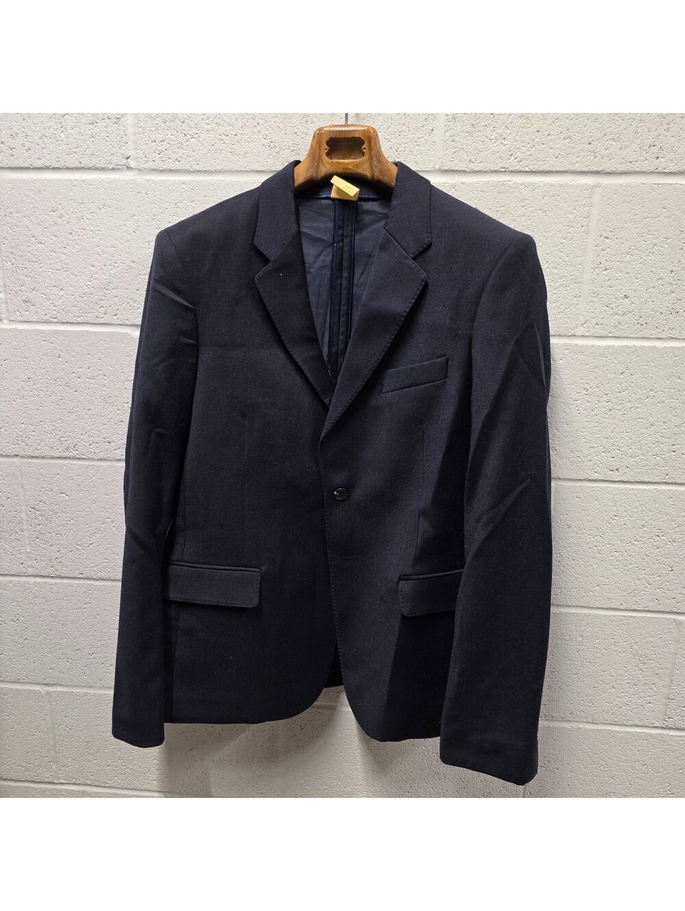 Tremblay Alvergne French menswear FR54 tailored wool jacket 40R 21x32 Navy